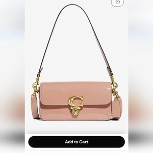 Coach Patent Leather Studio Baguette Bag